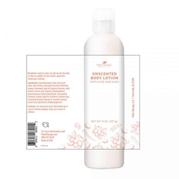 Unscented Body Lotion With Aloe And Shea 8oz Front Stretch 960x960