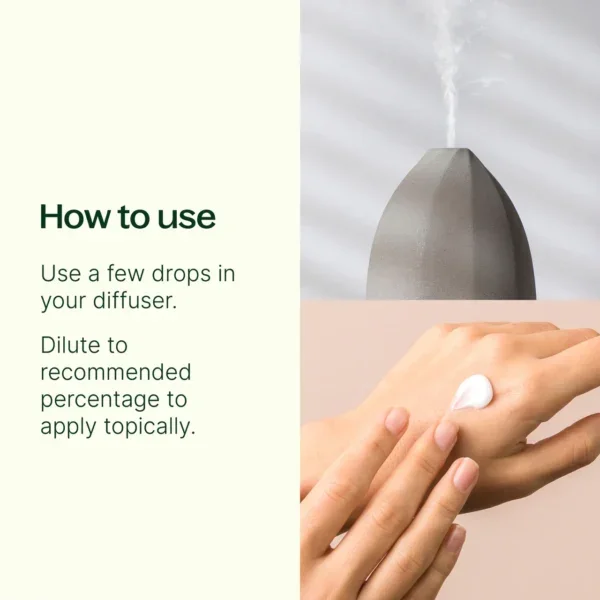 Top6 有機單方精油套組使用方法：滴些許精油到擴香儀、水氧機中，或適當加到保養乳液裡。